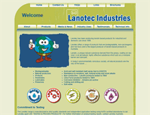 Tablet Screenshot of lanotecindustries.com